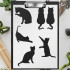 Cat & Halloween Stencil Bundle – Reusable Templates Featuring Kittens, Cougars, Halloween Cats, Bats & Pumpkins – Perfect for Painting on Wood, Walls, & Crafts – Sizes 5.5 x 5.5 to 8.5 x 11 Inches