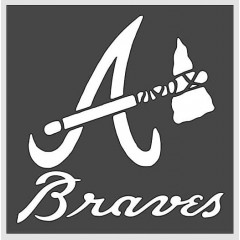 Braves Sports Custom Cut Stencil - 5.5x5.5 inches for Arts, Crafts, Wall Painting DIY Craft Stencil Decorative Stencil Template