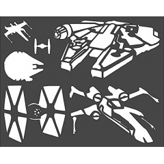 Custom Cut Stencil PF-78 for Star Wars Crafts - 8x10 for Wall, Wood, Glass