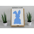 Reusable Stencil - Easter Bunny 8.5x11 for Crafts, Scrapbooking, Airbrush