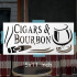 Cigars & Bourbon Stencil - Reusable Clear Plastic 1-5x11 for Airbrush Art