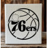 76ers Custom Cut Stencil: Artistic Crafting for Walls, Furniture, and More - DIY Art Crafts Wall Stencils DIYStencils Decorative Templates Reusable Stencils for Crafts Art Drawing Painting Supplies