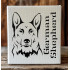 German Shepherd Dog Stencil - 5.5x5.5 in - Reusable Arts & Crafts Template