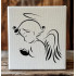 Angel Logo Stencil 5.5x5.5 for Airbrush, Scrapbooking, Reusable Craft Tool