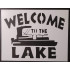 Reusable Welcome to The Lake Boat Stencil 8.5" x 11" - Custom Lakeside Design for Cozy Crafts