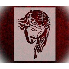 Stencil Jesus Christ Crown Thorns 8.5x11 - Reusable Clear Plastic for Crafts