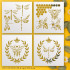 Reusable Honeycomb Bee Stencil Set 10x10 - Perfect for Wood Signs & Art