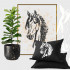 Horse Head Stencil Template 8.5x11 - Reusable for Walls, Wood, Crafts