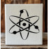 Atom Stencil 5.5x5.5 Inch - Custom Cut, Reusable Clear Plastic for Drawing