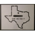 State of Texas Come Take It Cannon 11" x 8.5" Custom Stencil Arts and Crafts Scrapbooking Painting on The Wall Wood Glass