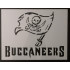 TP Bay Buccaneers 11x8.5 Custom Stencil - DIY Art Supplies for Painting & Crafts