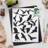 Bird Stencil Template 8.5x11 - Reusable for Painting & DIY Crafts - LIONX