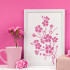 Cherry Blossom Stencil - Reusable for DIY Crafts, Easy Cleanup, Laser-Cut