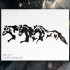 3 Horses Running Stencil 8.5x11 - Reusable Craft Template for DIY Decor