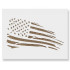 Distressed US American Flag Stencil for Painting - Reusable for Painting on Walls, Wood, Arts, and Crafts, 8.5 x 11