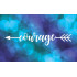 Motivational "Courage" Arrow Words Stencil 4" x 12.6" - Long Inspirational Sign Design for Empowering Crafts