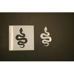 4 Snake Mylar Stencil for Crafts, Scrapbooking, Painting - Reusable Art Tool