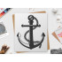 Anchor Stencil 10x8.4 - Reusable for DIY Crafts & Decor - LIONX Quality