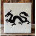 Chinese Dragon Stencil 4x4 - Reusable Plastic for DIY Crafts & Home Decor