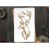 Deer Head Stencil 10x6 - Reusable Mylar for Crafts, Painting & Decor