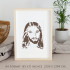 Jesus Christ Face Stencil Template 8.5x11 - Reusable for DIY Crafts & Painting