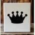 Crown Stencil 4x4 - Reusable Plastic for DIY Crafts & Home Decor