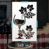 Custom Wine Glass Stencil 1-5x8 - Reusable Flexible Plastic Template 0.15mm