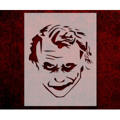 Joker Face Stencil 8.5x11 for Arts & Crafts, Scrapbooking, Wall Painting