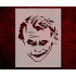 Joker Face Stencil 8.5x11 for Arts & Crafts, Scrapbooking, Wall Painting