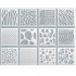 Animal Skin Texture Stencils 12x12 Set - Reusable for Scrapbooking & Painting