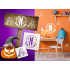 Halloween Stencil Kit - 8 Pack Reusable Wall Decals for DIY Decor & Crafts