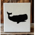 Whale Stencil for Painting, Reusable Mylar 4" x 4" – Ideal for Ocean-Themed Crafts, Educational Projects, and Home Decor