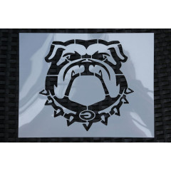 Custom Bulldog Stencil Sheet - 11x8.5, Reusable, Precision Cut for DIY Crafts