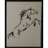 Reusable Sturdy Stencil Rearing Horse 8.5" x 11" Cut Stencil Sheet (not Paper) Arts and Crafts Material Scrapbooking for Airbrush Painting Drawing