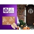 Halloween Stencil Kit - 8 Pack Reusable Wall Decals for DIY Decor & Crafts