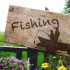 Fishing Stencil Template 8.5x11 - Reusable for Walls, Wood, Glass, Crafts