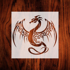 DIY Dragon Stencil for Walls & Furniture - Reusable, Professional-Grade