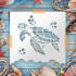 Reusable Turtle Stencils for DIY Art & Home Decor - Shell & Tribal Designs