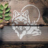 Wolf Head Stencil Template - Compatible with Walls & Crafts - 12 mil Mylar Plastic