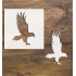 4 Hawk Stencil - Reusable Wall Art Template for DIY Crafts & Painting Supplies