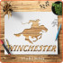 Winchester Rifle Stencil - 8.5x11 for Crafts, DIY Projects, Reusable Design