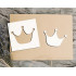 Create Royalty: 4" Princess Crown Mylar Stencil for Decor Projects - Creative Crafting DIY Art Crafts Wall Stencils Decorative Templates Reusable Stencils for Crafts Art Drawing Painting Supplies