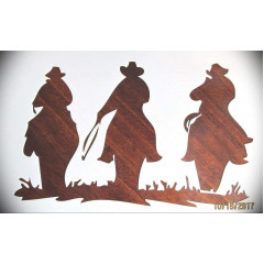 Rubstamper Cowboy Logo Stencil Template - 10mm Mylar for Airbrush & Crafts