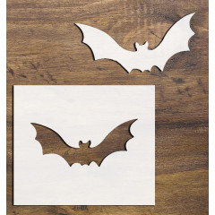 4-Inch Bat Mylar Stencil for Crafting, Painting, Airbrush & Scrapbooking