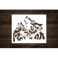 3-in-1 Wolf Stencil Set – Reusable Wolf and Werewolf Designs for DIY Crafts, Airbrush Painting, and Nature-Inspired Décor – Multiple Sizes