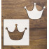 Create Royalty: 4" Princess Crown Mylar Stencil for Decor Projects - Creative Crafting DIY Art Crafts Wall Stencils Decorative Templates Reusable Stencils for Crafts Art Drawing Painting Supplies