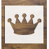 Crown Stencil 4x4 - Reusable Plastic for DIY Crafts & Home Decor