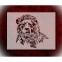 Rubstamper Stencil Lion 8.5x11 - Reusable Clear Plastic for Crafts & Airbrush