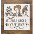 8x8 Hocus Pocus Reusable Stencil - DIY Art, Craft Projects, Wall Decor