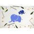 Reusable Mom and Baby Elephant Stencil 11" x 8.5" - Custom Family Design for Heartwarming Crafts